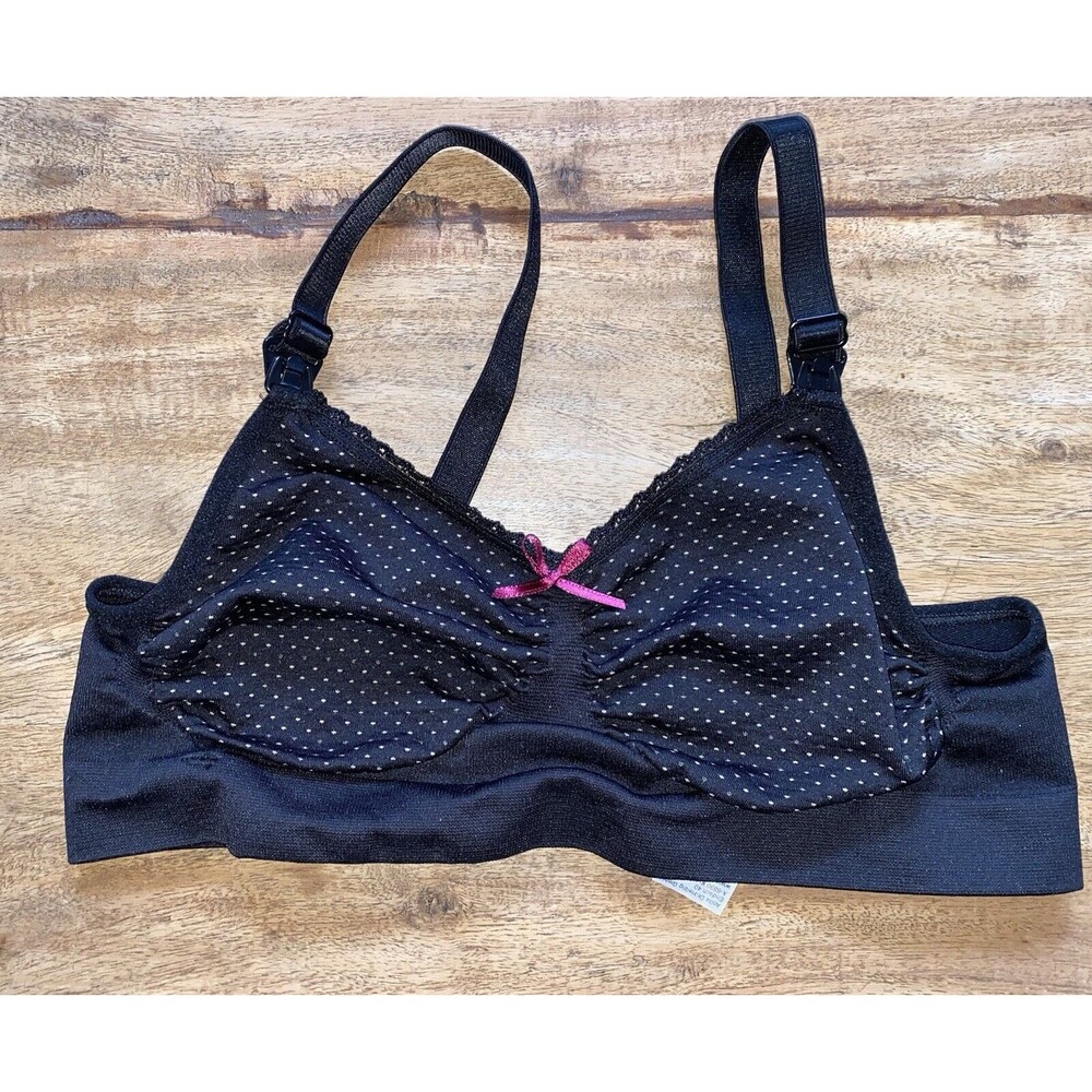 Anita Wireless Maternity Nursing Bra Black Size Small - Used